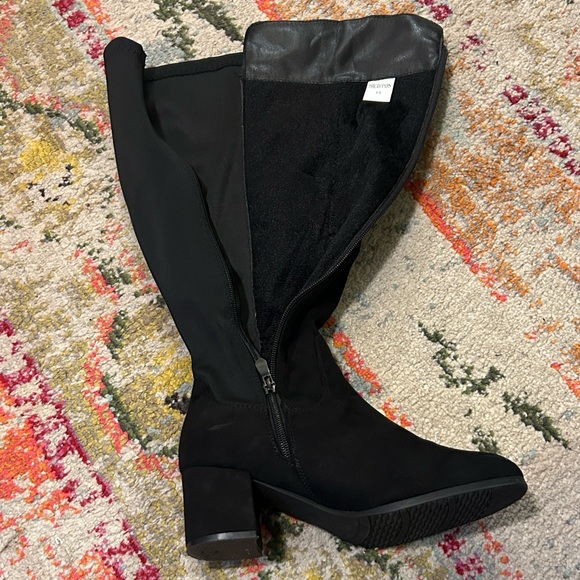 Dream Pairs Black Suede Thigh High Boots. Size 8.5 - Picture 3 of 15